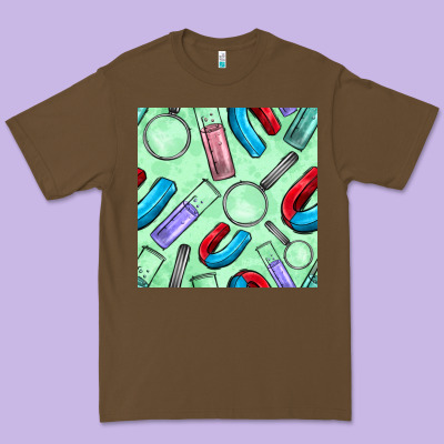 Sciences Seamless Pattern Premium Tee Designed By Bundleandbundleshop
