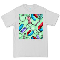 Dove Grey sciences seamless pattern Premium Tee - BundleAndBundleShop