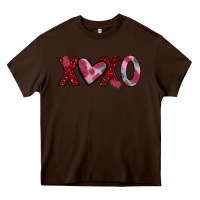 Chocolate Brown xoxo Heavy Core Tee - JahusDesignShop