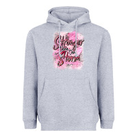 Heather Grey stronger than the storm Heavyweight Hoodie - CowGirlArtShop
