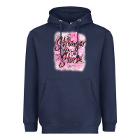 Navy stronger than the storm Heavyweight Hoodie - CowGirlArtShop
