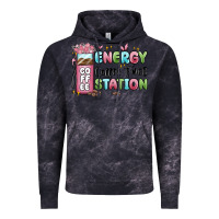 Cloud Black energy coffee fuel station Vintage Hoodie - MaliasSmallBusiness