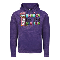 Cloud Purple energy coffee fuel station Vintage Hoodie - MaliasSmallBusiness