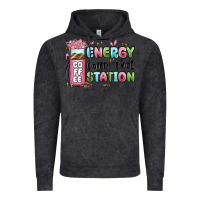 Vintage Black energy coffee fuel station Vintage Hoodie - MaliasSmallBusiness