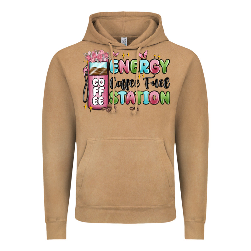 Energy Coffee Fuel Station Vintage Hoodie by MaliasSmallBusiness | Teevron
