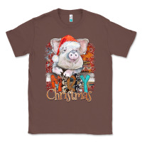Chestnut merry Christmas pig Classic Tee - CowhideDigitalArt