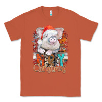 Copper merry Christmas pig Classic Tee - CowhideDigitalArt