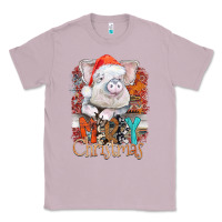 Lilac merry Christmas pig Classic Tee - CowhideDigitalArt