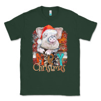 Sports Green merry Christmas pig Classic Tee - CowhideDigitalArt