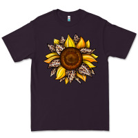 Plum sunflower leopard Premium Tee - JahusDesignShop