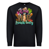 Black One hip lunch lady Easter Day Premium Sweatshirt - HowdyJamesFarm