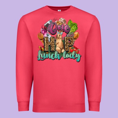 One Hip Lunch Lady Easter Day Premium Sweatshirt Designed By Howdyjamesfarm