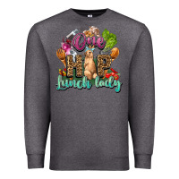 Charcoal Heather One hip lunch lady Easter Day Premium Sweatshirt - HowdyJamesFarm