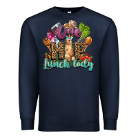 Navy One hip lunch lady Easter Day Premium Sweatshirt - HowdyJamesFarm