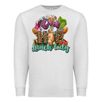 Oatmeal Heather One hip lunch lady Easter Day Premium Sweatshirt - HowdyJamesFarm