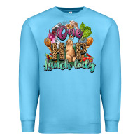 Ocean Blue One hip lunch lady Easter Day Premium Sweatshirt - HowdyJamesFarm