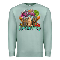 Seafoam One hip lunch lady Easter Day Premium Sweatshirt - HowdyJamesFarm