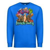 True Royal One hip lunch lady Easter Day Premium Sweatshirt - HowdyJamesFarm