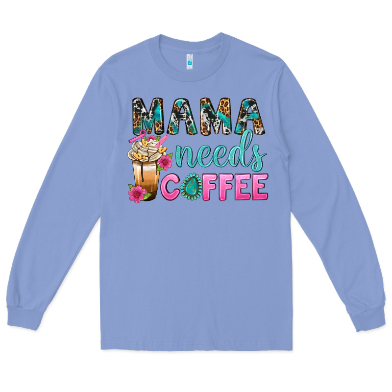 Mama Needs Coffee Bbs Long Sleeve Tee by BundleAndBundleShop | Teevron