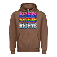 Chestnut Rights rights rights Zipper Hoodie - NancyCooperArtShop