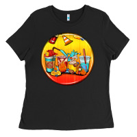 Black firefighter coasters Ladies Tee - AdoDesignShop