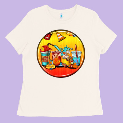 Firefighter Coasters Ladies Tee Designed By Adodesignshop