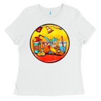 White firefighter coasters Ladies Tee - AdoDesignShop