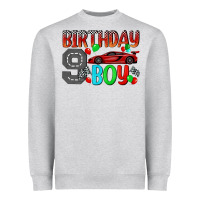 Heather Grey birthday boy Heavyweight Sweatshirt - BundleAndBundleShop