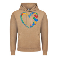 Vintage Coffee autism heart Vintage Hoodie - MaliasSmallBusiness