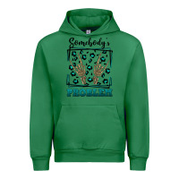 Emerald Somebody's Problem Hand Skeleton Urban Hoodie - FaDigitalArtStudio