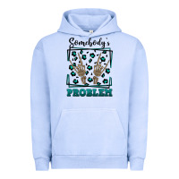 Pigment Grape Ice Somebody's Problem Hand Skeleton Urban Hoodie - FaDigitalArtStudio