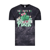 Cloud Black too cute to pinch Vintage Tee - MaliasSmallBusiness