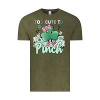 Vintage Olive too cute to pinch Vintage Tee - MaliasSmallBusiness