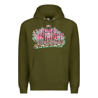 Army Green warriors wear pink breast cancer Premium Hoodie - CowGirlArtShop