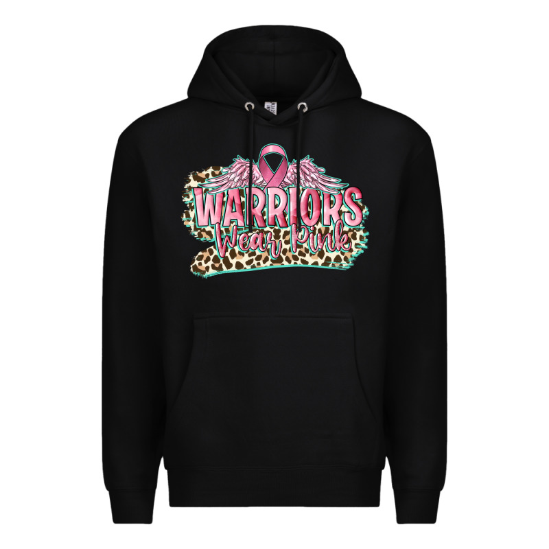 Warriors Wear Pink Breast Cancer Premium Hoodie by CowGirlArtShop | Teevron