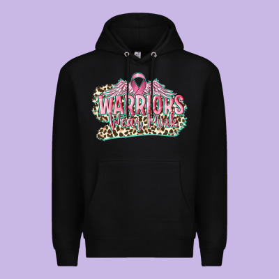 Warriors Wear Pink Breast Cancer Premium Hoodie Designed By Cowgirlartshop