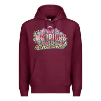 Burgundy warriors wear pink breast cancer Premium Hoodie - CowGirlArtShop