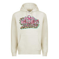 Oatmeal Heather warriors wear pink breast cancer Premium Hoodie - CowGirlArtShop