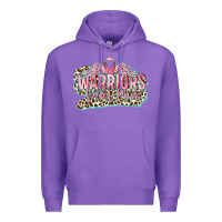 Purple warriors wear pink breast cancer Premium Hoodie - CowGirlArtShop