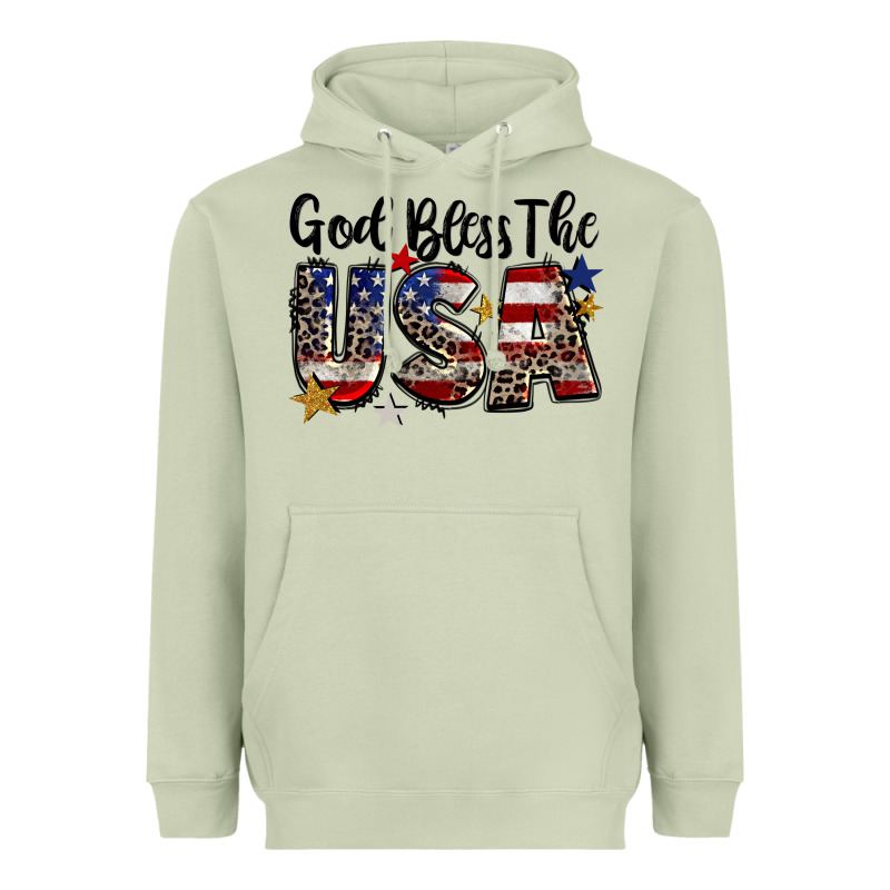God Bless The Usa Heavyweight Hoodie by CowGirlArtShop | Teevron