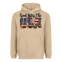 Mushroom god bless the usa Heavyweight Hoodie - CowGirlArtShop