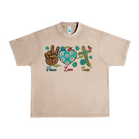 French Oak peace love cross Urban Heavy Tee - NancyCooperArtShop
