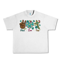 Lunar Rock peace love cross Urban Heavy Tee - NancyCooperArtShop