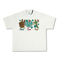 Pistachio peace love cross Urban Heavy Tee - NancyCooperArtShop