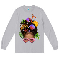 Moon Dust Beach Hair Afro Messy Bun Bbs Long Sleeve Tee - BundleAndBundleShop