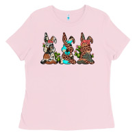 Bubblegum Pink leopard cowhide turquoise cactus bunny's Ladies Tee - JahusDesignShop