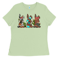 Leopard Cowhide Turquoise Cactus Bunny's Ladies Tee | Teevron
