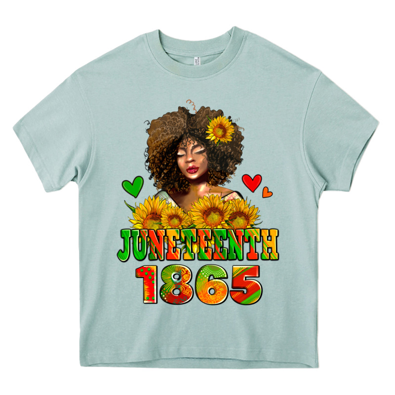 Afro Woman Juneteenth 1865 Heavy Core Tee by AdoDesignShop | Teevron