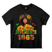 Black afro woman juneteenth 1865 Heavy Core Tee - AdoDesignShop