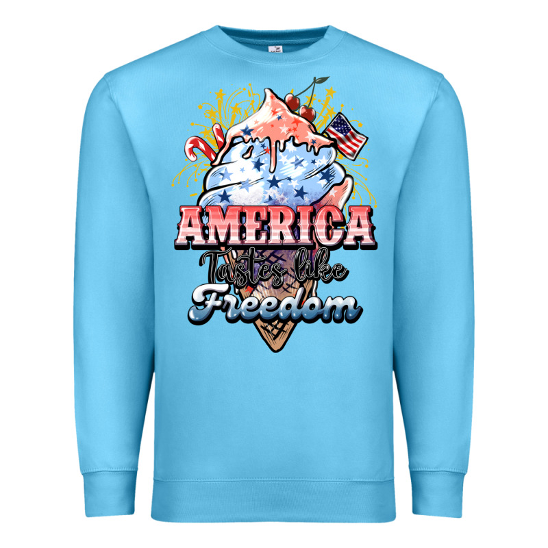 America Ice Cream Premium Sweatshirt by HowdyJamesFarm | Teevron